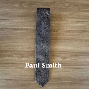 Paul Smith ポールスミス グレー 極小ドット柄 ネクタイ シルク