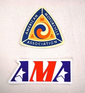 AMA ステッカー 2枚セット American Motorcyclist Association アメリカ雑貨 アメリカン雑貨