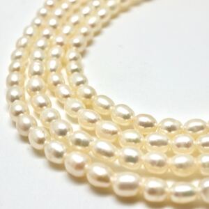 1円〜!!▼本真珠ロングネックレス▼N 約19.4g 約pearl パール jewelry necklace CE0/DA5 S501