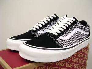 新品 VANS OLD SKOOL 36 D 黒白チドリ US10.5 28.5cm 生産終了 定価11550円 アナハイム ファクトリー#VN0A4BW3YER バンズ オールドスクール