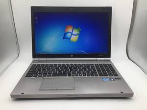 HP EliteBook 8560p / i3 2350M / 8GB / SSD 120GB / 15.6インチ フルHD / DVD / テンキー / Windows7 Pro / 旧OS / 動作品