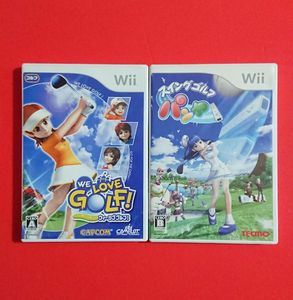 【任天堂/Wii】スイングゴルフ パンヤ＋ウィーラブゴルフ(スポーツ/GOLF)★動作良好・即決(24.5