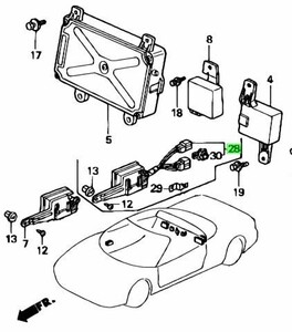 ホンダ NSX ABA-NA2 パワーウィンドウ コントロールユニット CONTROL UNIT POWER WINDOW Genuine HONDA 純正 JDM OEM メーカー純正品