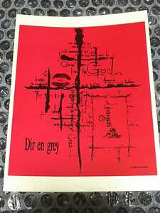 DIR EN GREY ステッカー 赤 初期 /検 sukekiyo 京 薫 Toshiya Tシャツ タオル ポスター PHALARIS 19990120 The Devil In Me PSYCHONNECT