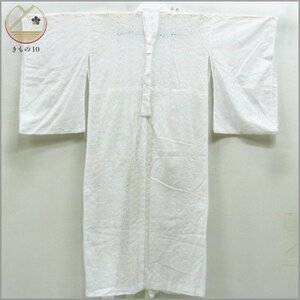 ★着物10★ 1円 木綿 長襦袢 女児用 レース 夏物 単衣 身丈126cm 裄57cm [同梱可] ☆