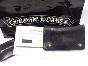 ◆◇インボイス付　Chrome Hearts　クロムハーツ　1ZIP　クロスボタン　ウォレット　財布　レザー　ショッパー・純正クロス付属◇◆