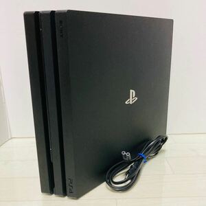 SONY PS4 PlayStation4 Pro CUH-7200B ジェット・ブラック 1TB プレイステーション4 プロ本体　電源ケーブル　プレステ4【1円スタート】