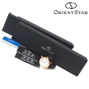 良品★ORIENT STAR ELEGANT CLASSIC WZ0321EL パワーリザーブ 裏スケ 自動巻き 腕時計 ゴールド エレガントクラシック オリエントスター★