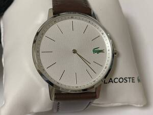 LACOSTE ラコステ メンズ 腕時計 ウォッチ 茶革ベルト 831301 展示品未使用