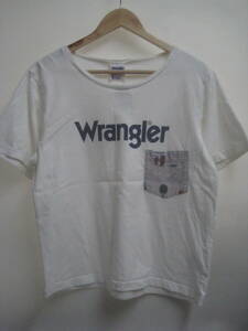 一点物!! Wrangler ラングラー ロゴプリント Tシャツ ポケットTシャツ サイズ M