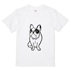 Tシャツ 【ハテナポップ フレンチブルドッグ】tsukamotojunkoデザイン