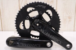 ★SPECIALIZED スペシャライズド S-WORKS 170mm 52/36T 2x10/11s 両足計測パワーメーター カーボンクランクセット BCD:110mm