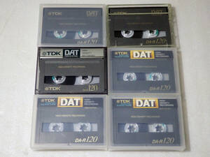 ★使用済中古 【DATテープ6個セット!!】 TDK DA-R120