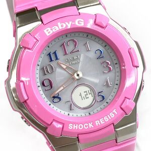 新品 CASIO カシオ BABY-G ベビーG ベイビージー Tripper 腕時計 BGA-1100GR-4BJF 電波ソーラー タフソーラー アナデジ ピンク 箱付き