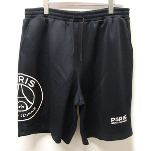 23ss Paris Saint-Germain パリサンジェルマン PRINT LOGO SHORT PANTS プリントロゴ ショーツ XXL ブラック