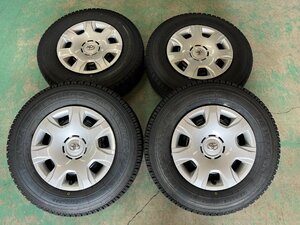 2023年製 新品スタッドレス TOYO DELVEX935 195/80R15 107/105N 200系 ハイエース 純正ホイール 6J +33 6H PCD139.7 バランスOK P2410191