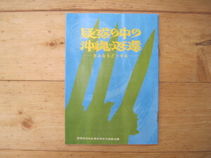【パンフレット】『疑惑の中の沖縄返還 ーきみならどうするー』／安保反対青学共闘の再開をめざす中央青年学生代表者会議／1971年4月12日