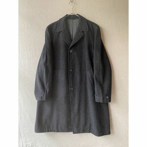 60s USA vintage チェスター コート / チャコール グレー ウール スプリット ラグラン ビンテージ 70s 80s C2-11010-2574 sale