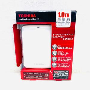 TOSHIBA 東芝 HD-PD10TW ポータブルハードディスク 1.0TB 外付けハードディスク Windows/Mac OS X レグザブルーレイ 対応 AK