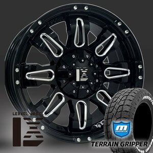 LEXXEL【Balano】ランクル100/200 LX570 セコイア タンドラ 20インチ MONSTA TERRAIN GRIPPER 285/50R20 285/55R20 ホワイトレター