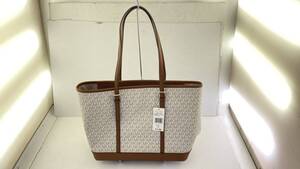 03w11324 MICHAEL KORS マイケルコースJET SET TRAVEL　トートバッグ ショルダートート 35TOGTVT3V VANILLA 美品