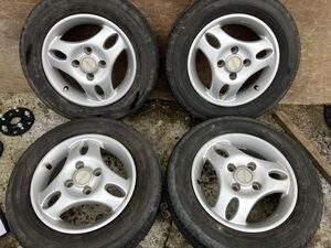 ENKEI RFRB 13インチ 4.5J PCD100 4穴 ET45 ハブ径59 ヨコハマ 155/70R13 4本