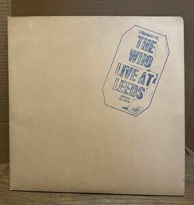 US 盤　オリジナル　The Who Live At Leed ザ・フー　ライブ・アット・リーズ