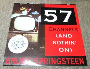 輸入盤12” SINGLE(HOLLAND)：BRUCE SPRINGSTEEN/57 CHANNELS(REMIX1)/(REMIX 2)/(THERE’S A RIOT GOIN’ ON)/PARTMAN,PART MONKEY