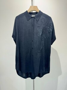 ブルネロクチネリ　BRUNELLO CUCINELLI レディース　ブラウス　ニット　ポロシャツ　半袖　S-L　刺繍　サイズ選択可能 b2389