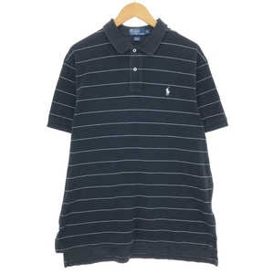 古着 ラルフローレン Ralph Lauren POLO by Ralph Lauren 半袖 ボーダー ポロシャツ メンズXL相当 /eaa392268