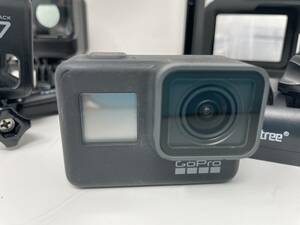 4K 60fps GoPro Hero7 Black 光学良好 動作OK 伸縮自撮り棒 60m防水 ブラックハウジング ネイキッドフレーム2種 充電器 ほかおまけ多数