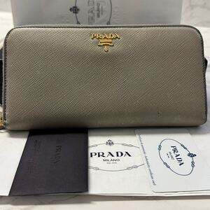 プラダ　PRADA 財布　長財布　サフィアーノ　ラウンドファスナー　レディース　メンズ