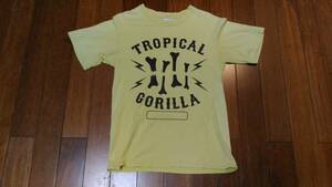 ナイスフェード　90~00s Anvil アンヴィル　プリントTシャツ　サイズS！　TROPICAL GORILLA　4UGLIES BARMY ARMY！！