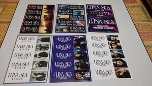 ▲　ルナシー　LUNA SEA　【　ステッカー シート　6枚セット　】　未開封新品&美品♪