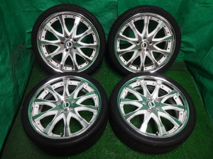 WORK SCHWERT ワーク シュバート SC2 19インチ 7.5J +50/+35 5H PCD114.3●225/35R19 中古タイヤ付ホイール4本●ミ69