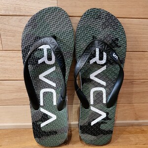 27cm 新品 サンダル RVCA/ルーカ ビーチサンダル BA041-978 迷彩　カモ柄