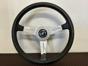 A2　NARDI　ND　TORINO　ナルディ　4-81　ステアリング　トリノ　イタリア製　ハンドル　レザー　ブラック　ヴィンテージ　現状品