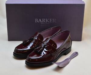 SALE!! BARKER7196DW15　UK4.5 バーカー グッドイヤー式 レディスタッセルローファー　 バーガンディ23-23.5cm相当　未使用品　イギリス製