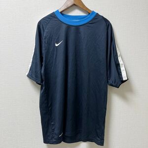 NIKE ナイキ 半袖Tシャツ プラクティスシャツ Mサイズ ネイビー ポリエステル