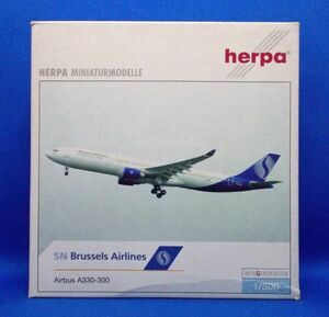 herpa 1/500 SNブリュッセル航空 エアバス A330-300 ダイキャスト製 ジェット旅客機 ミニカー ヘルパ Airbus SN Brussels Airlines