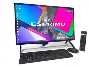 超スペック!!27型WQHD液晶 ESPRIMO【超速SSD 1TB&HDD 6TB】Core i7-1260P/メモ32GB/Wi-Fi 6E/3波W録画/UHD Blu-ray/HDMI/Win11Pro/Office