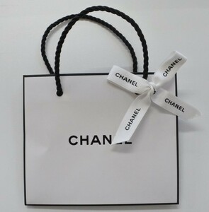 CHANEL シャネル ショッパー ショップ袋 紙袋 ミニサイズ リボン付き ymdnrk a201h0211