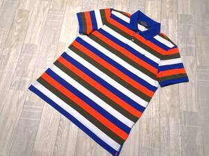 【必見】★POLO RALPH LAUREN/ポロ ラルフローレン/ゴルフ/メンズ/半袖/マルチボーダー/ストレッチポロシャツ★〔P-504〕