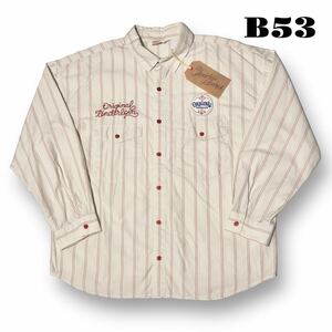 ★早いもの勝ち！ TENDERLOIN tenderloin テンダーロイン STRIPE WORK SHT SHIRT 長袖 シャツ ストライプ ワーク ホワイト 白 S 本店 限定