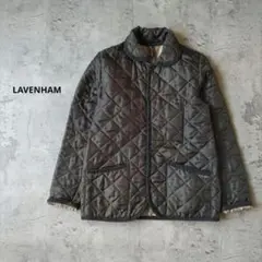 LAVENHAM ラベンハム【38/M】キルティング ジャケット コート 丸襟