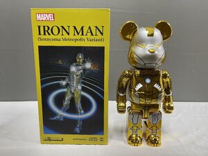 BE@RBRICK ベアブリック MEDICOM TOY IRON MAN MARK VII DAMAGE メディコムトイ アイアンマン マーベル MARVEL 400% 中古 TN 1