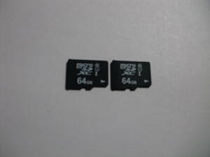 2枚セット　64GB　microSDXCカード　フォーマット済み　microSDカード　メモリーカード