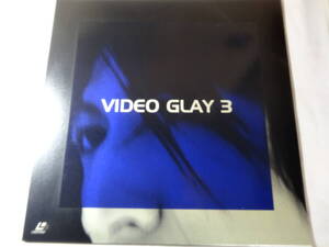 最終出品 LD GLAY「VIDEO GLAY 3」YES Summer days、春を愛する人、他全8曲収録、VIDEO GLAY 3 シール付 ＜レーザーディスク＞