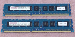 ∠センチュリーマイクロ CD8G-D3UE1600 2枚セット *PC3-12800E/DDR3-1600 SK hynixチップ ECC Unbuffered DDR3 UDIMM 16GB(8GB x2) 動作品