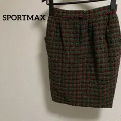 スポーツマックス　SPORTMAX 膝丈スカート　US8 Lサイズ